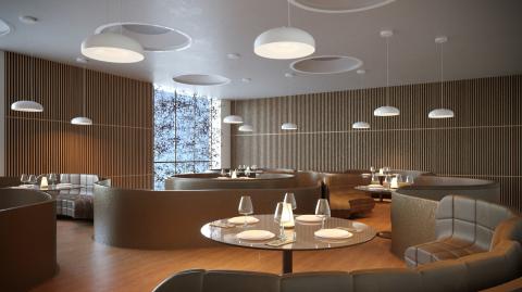 <p>RESTAURANT - DAY SHOT</p>
